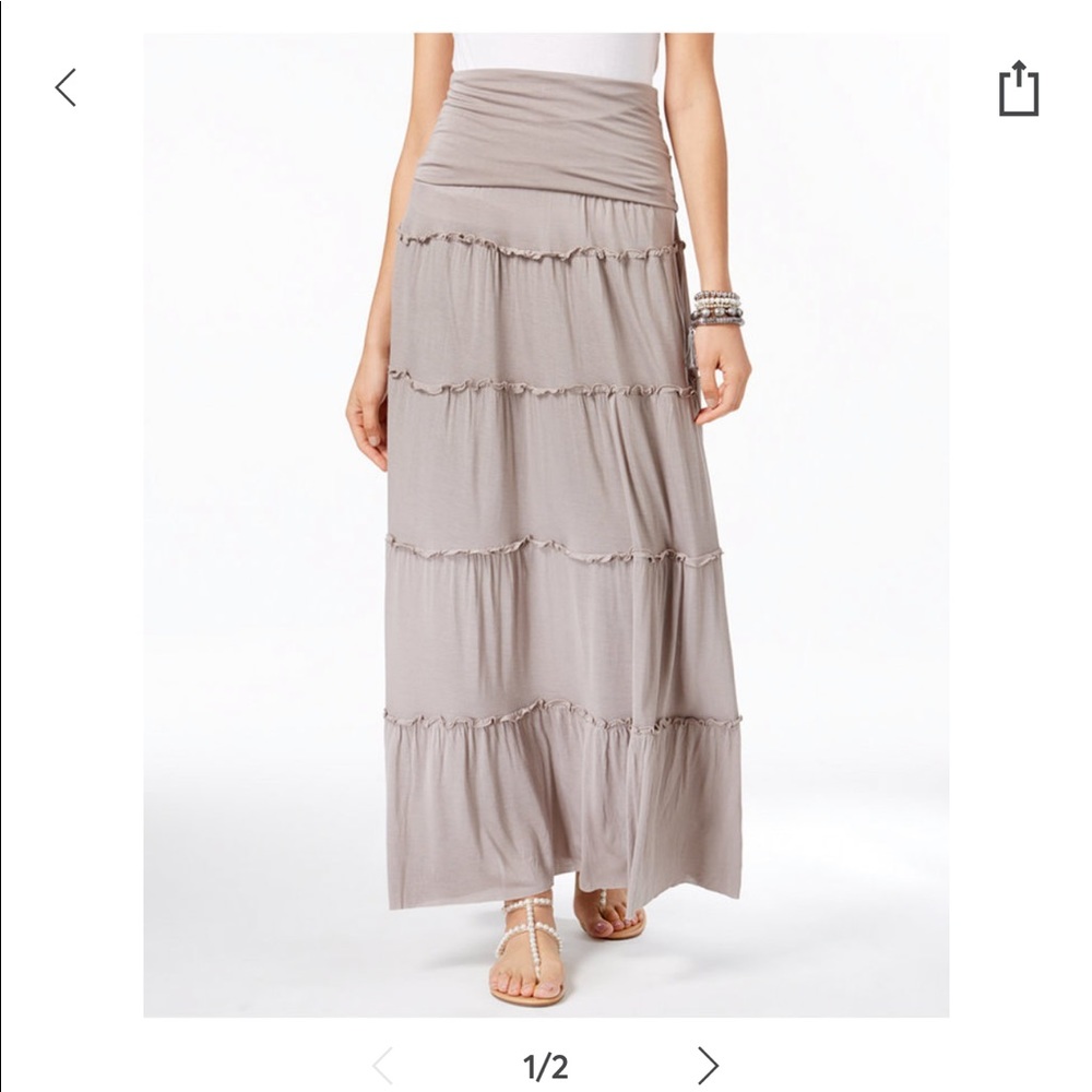 I.N.C. INTERNATIONAL CONCEPT TIERED SKIRT